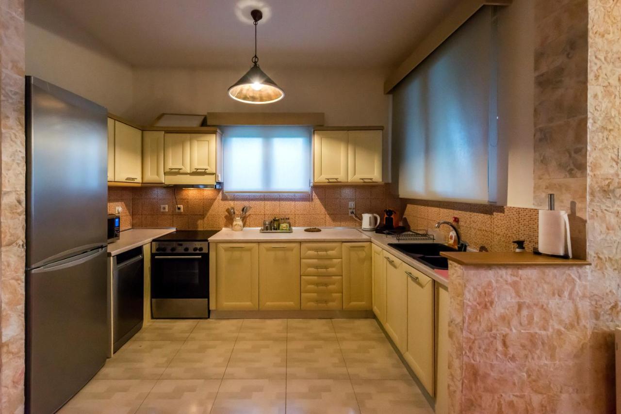 Villa Maxim With Private Pool & Tennis Court Halikounas 외부 사진