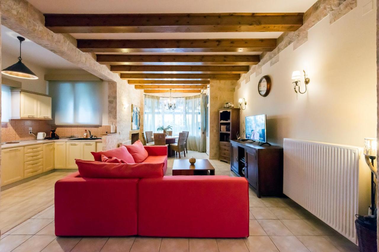 Villa Maxim With Private Pool & Tennis Court Halikounas 외부 사진