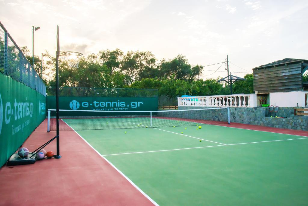 Villa Maxim With Private Pool & Tennis Court Halikounas 외부 사진