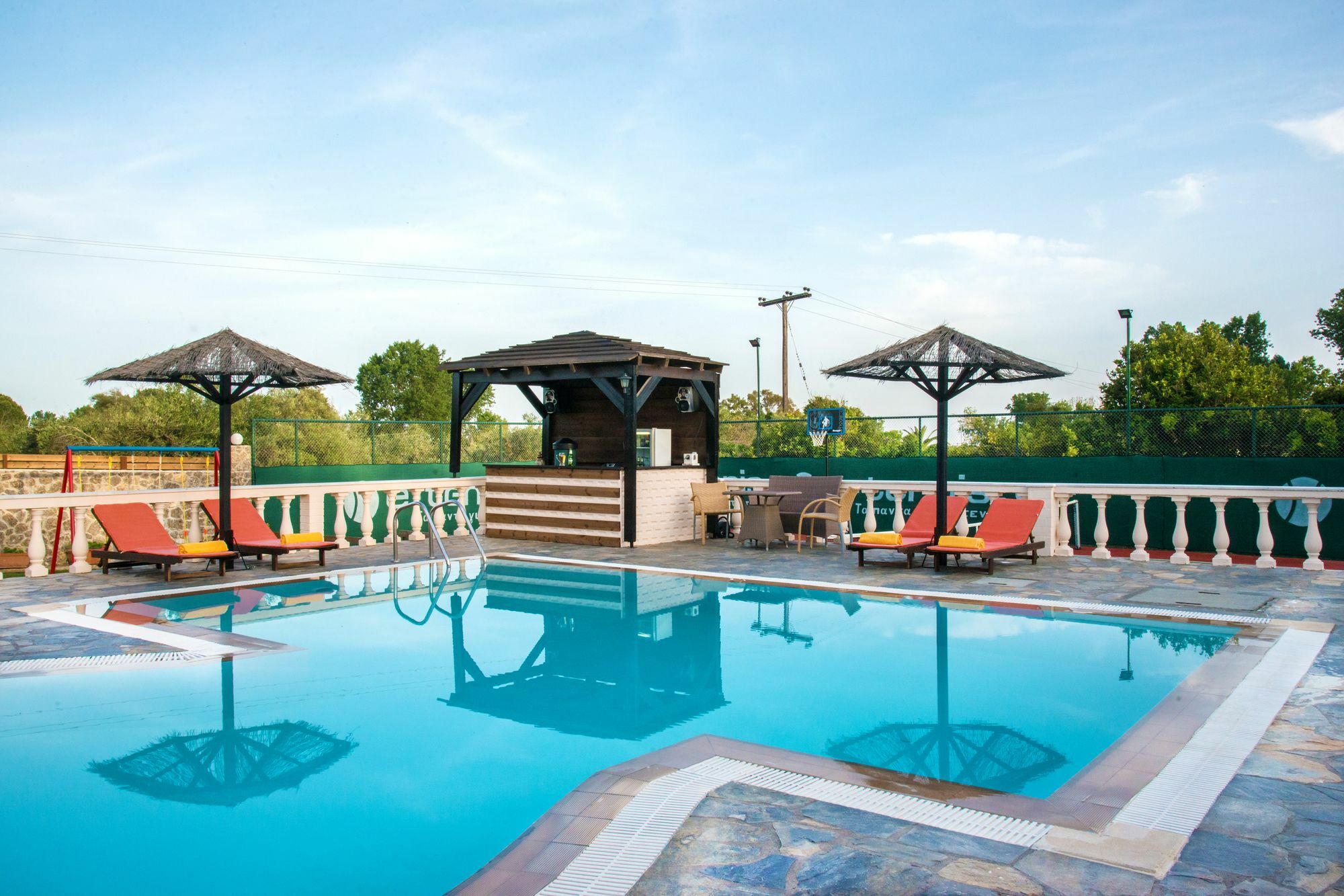 Villa Maxim With Private Pool & Tennis Court Halikounas 외부 사진