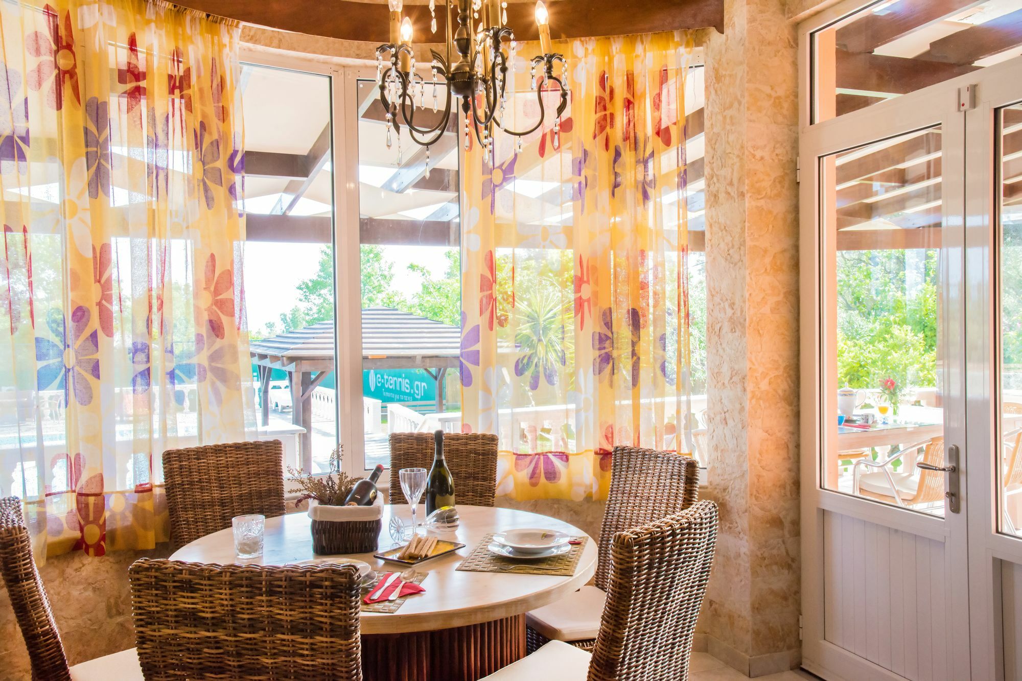 Villa Maxim With Private Pool & Tennis Court Halikounas 외부 사진